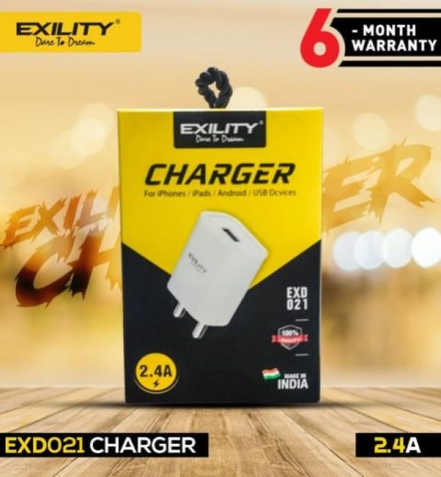 Dvaio Exility 2.4A Mobile Charger with 1M Micro USB Cable