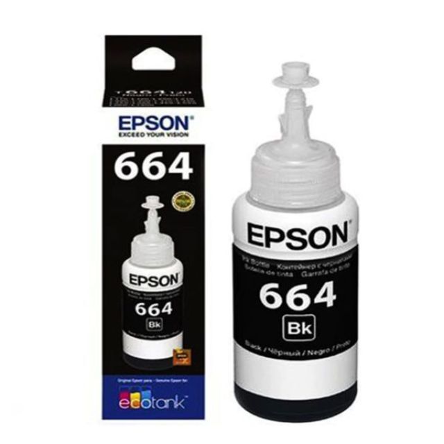 EPSON 664 Black Ink Bottle for L200, 210, 220, 300, 360, 380, 545, 555, 565 All in one printers