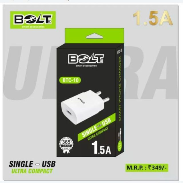 Bolte BTC-10 Mobile Single Pin Charger 1.5Amp