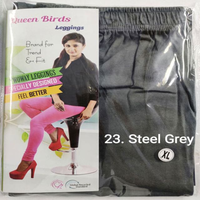 Queen Bird Leggings for Women - Grey Colour