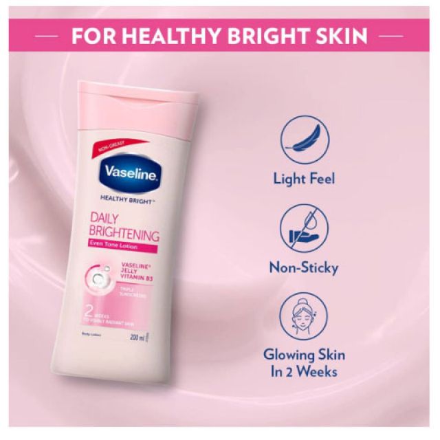 Vaseline Healthy Bright Daily Brightening Body Lotion (45ml)