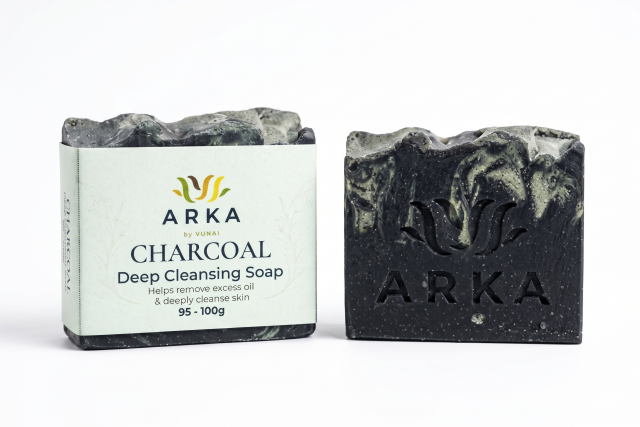 ARKA by VUNAI Charcoal Handmade Soap 75g