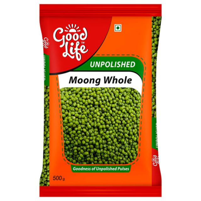 Good Life Unpolished Whole Moong 500 g