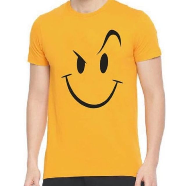 Tee Town Mustard Round Neck Cotton T Shirt