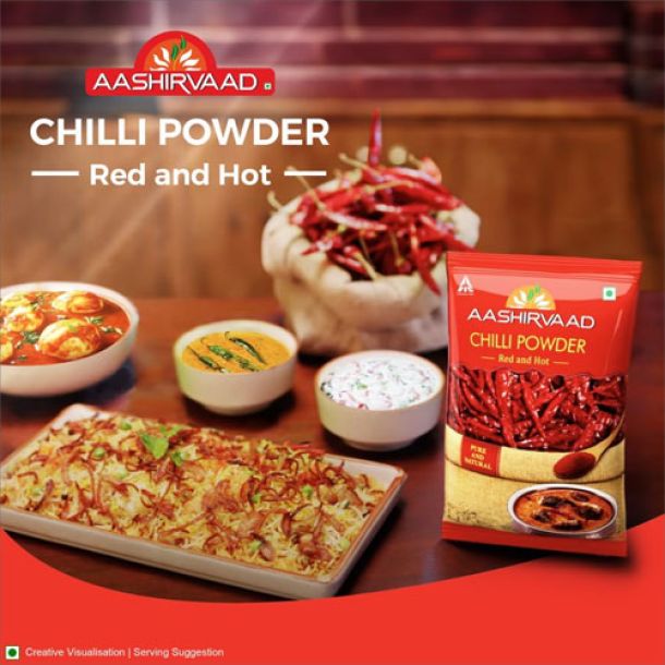 100g Aashirvaad Hotel Style Chilli Powder