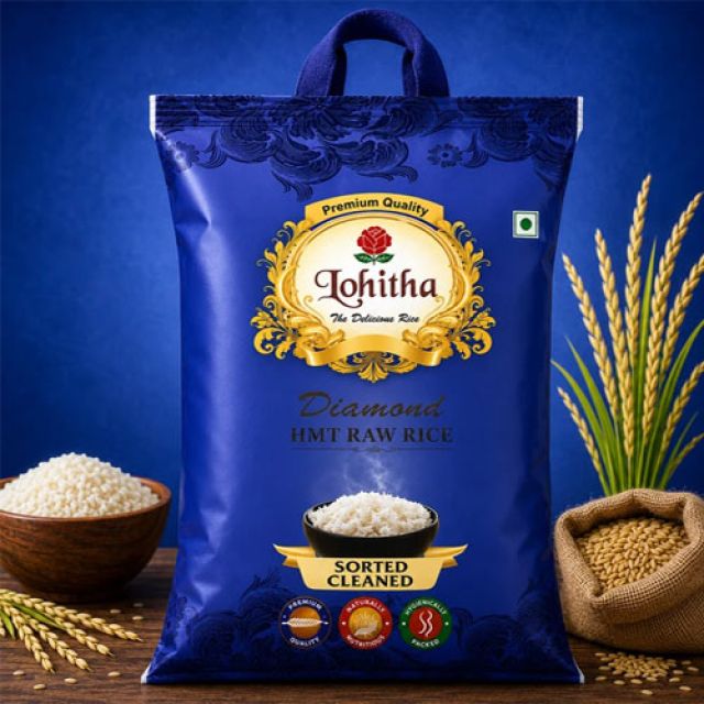 5Kgs Lohitha Diamond HMT Raw Rice