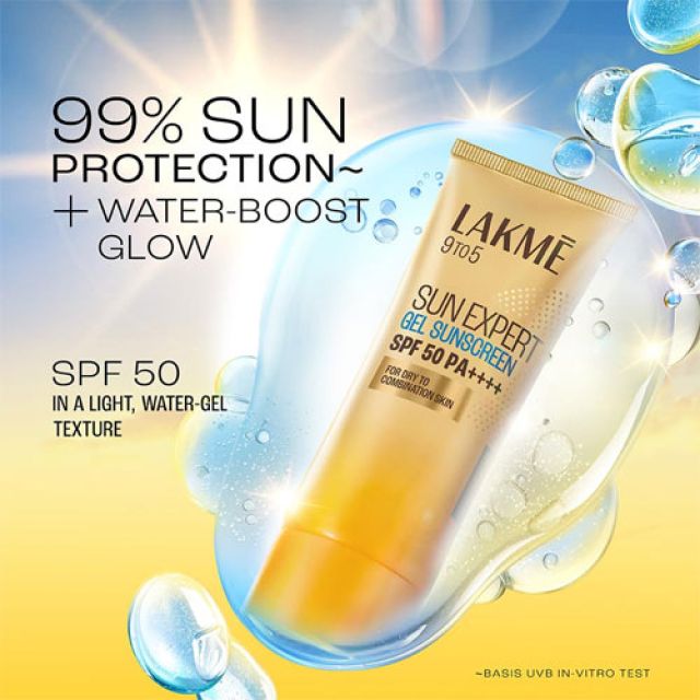 18ml Lakme 9to5 Gel Sunscreen SPF 50 PA++++ for Dry to Combination Skin