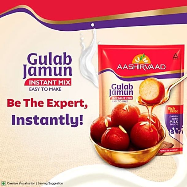 175g Aashirvaad Gulab Jamun Instant Mix