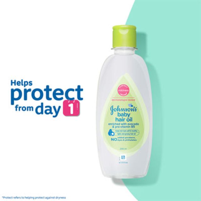Johnson’s Baby Hair Oil 100ml, 200ml