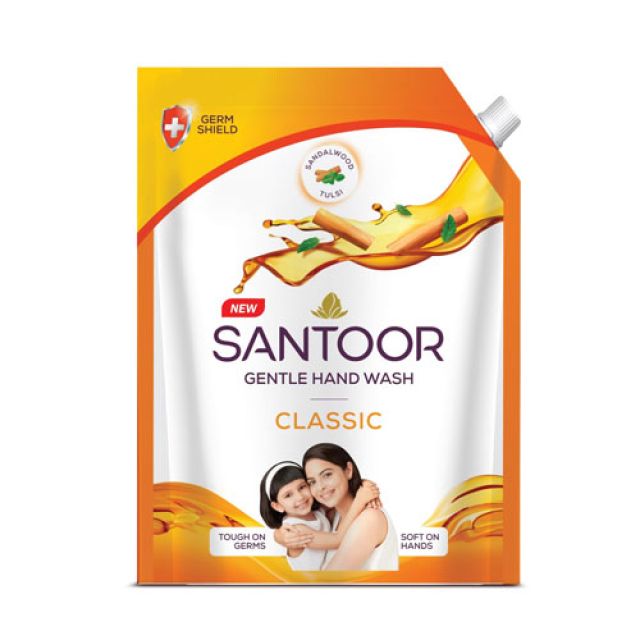 600ml Santoor Classic Gentle Hand Wash