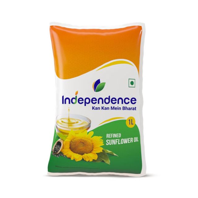Independence Refined Sunflower Oil 1L (910g) Pouch