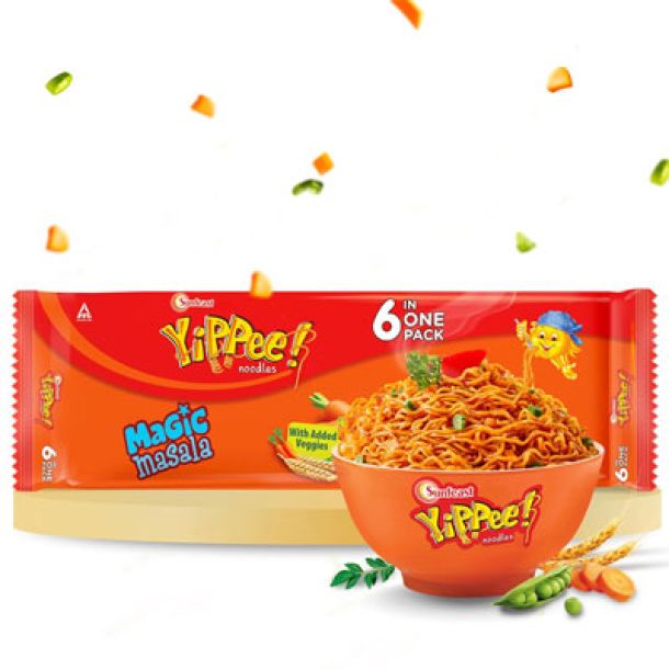 Buy2 Get 1 Free ! Sunfeast YiPPee! Magic Masala, Instant Noodles 6 in 1 Pack