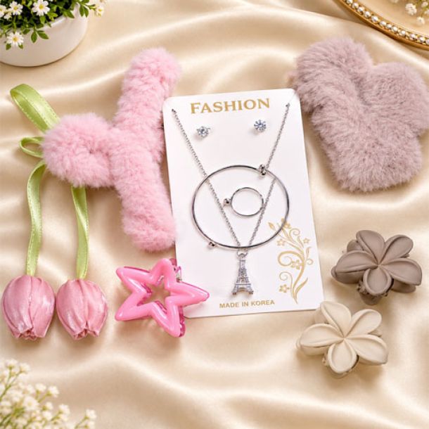 Fashion Accessories Combo for Girls, Jewellery & Hair Accessories Combo