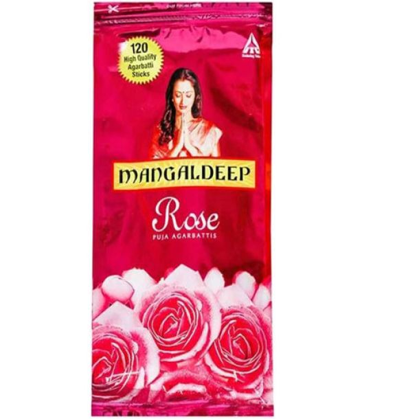 Buy 1 Get 1 Free Mangaldeep Zip Lock Agarbatti, Rose 125g