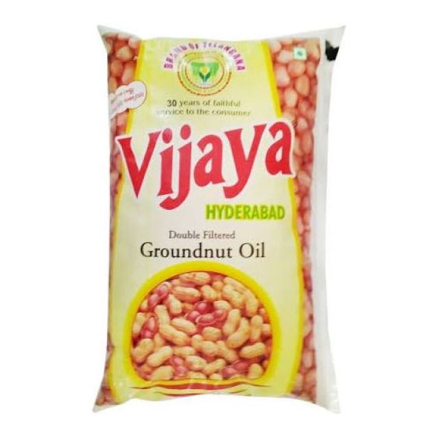 Vijaya Double Filtered Groundnut Oil 1L
